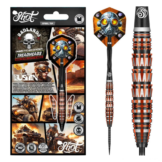 Shot Badlands Rustin 90% Tungsten Steel Tip Darts