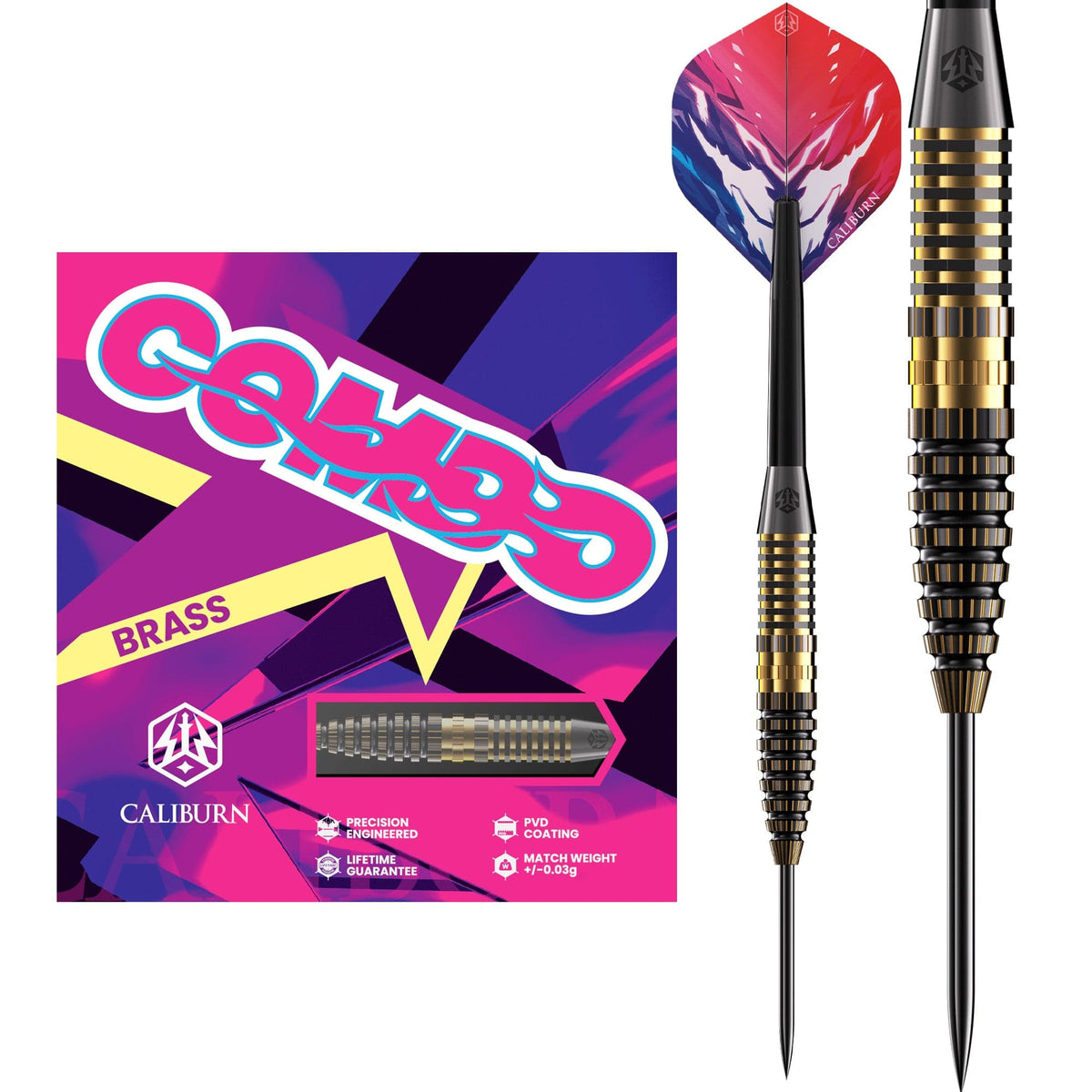 Caliburn Combo Darts Steel Tip - Brass - C3 -
