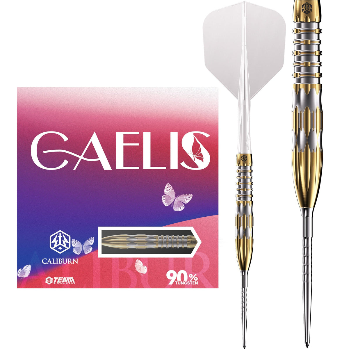 Caliburn Player Darts - Steel Tip - 90% Tungsten - Caelis -