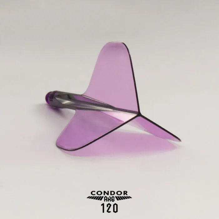 Condor Axe 120 Dart Flights - Standard - Clear Purple