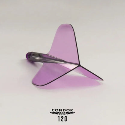 Condor Axe 120 Dart Flights - Standard - Clear Purple