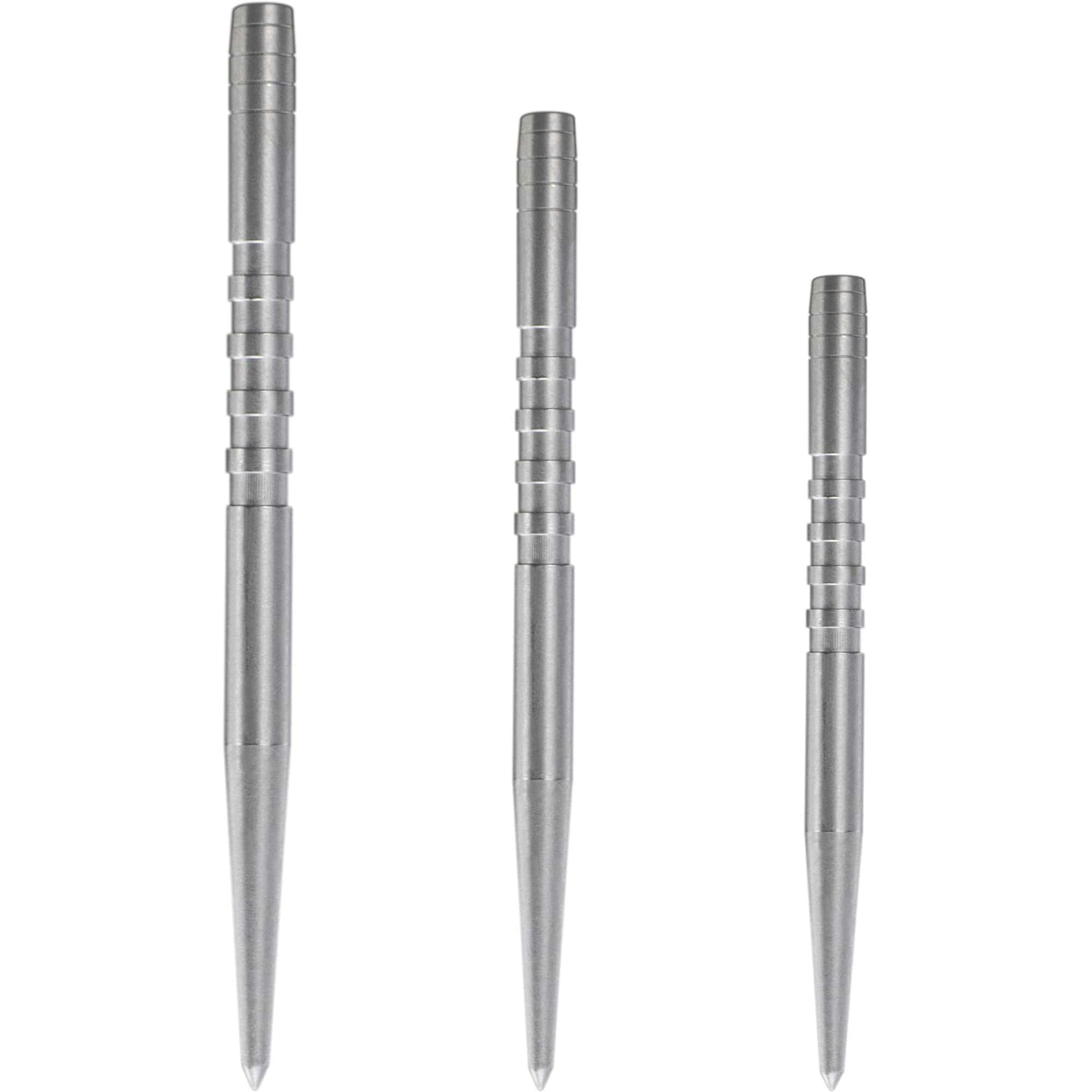 Condor Beak Dart Points - Steel Tip Replacement Points - With Cut - 5 Ring - Silver