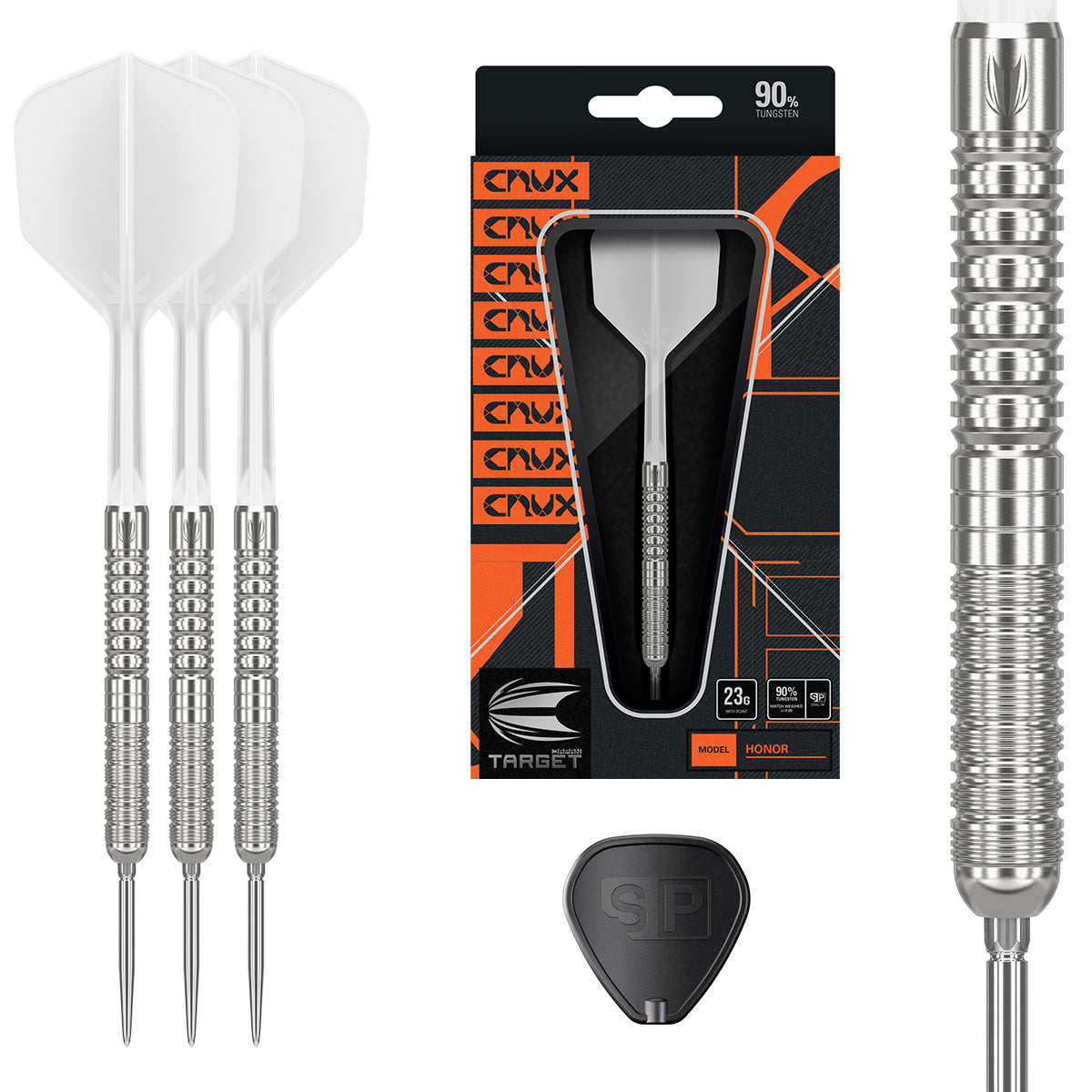 Crux Jpn Honor 90% Tungsten Sp Steel Tip Darts By Target Japan