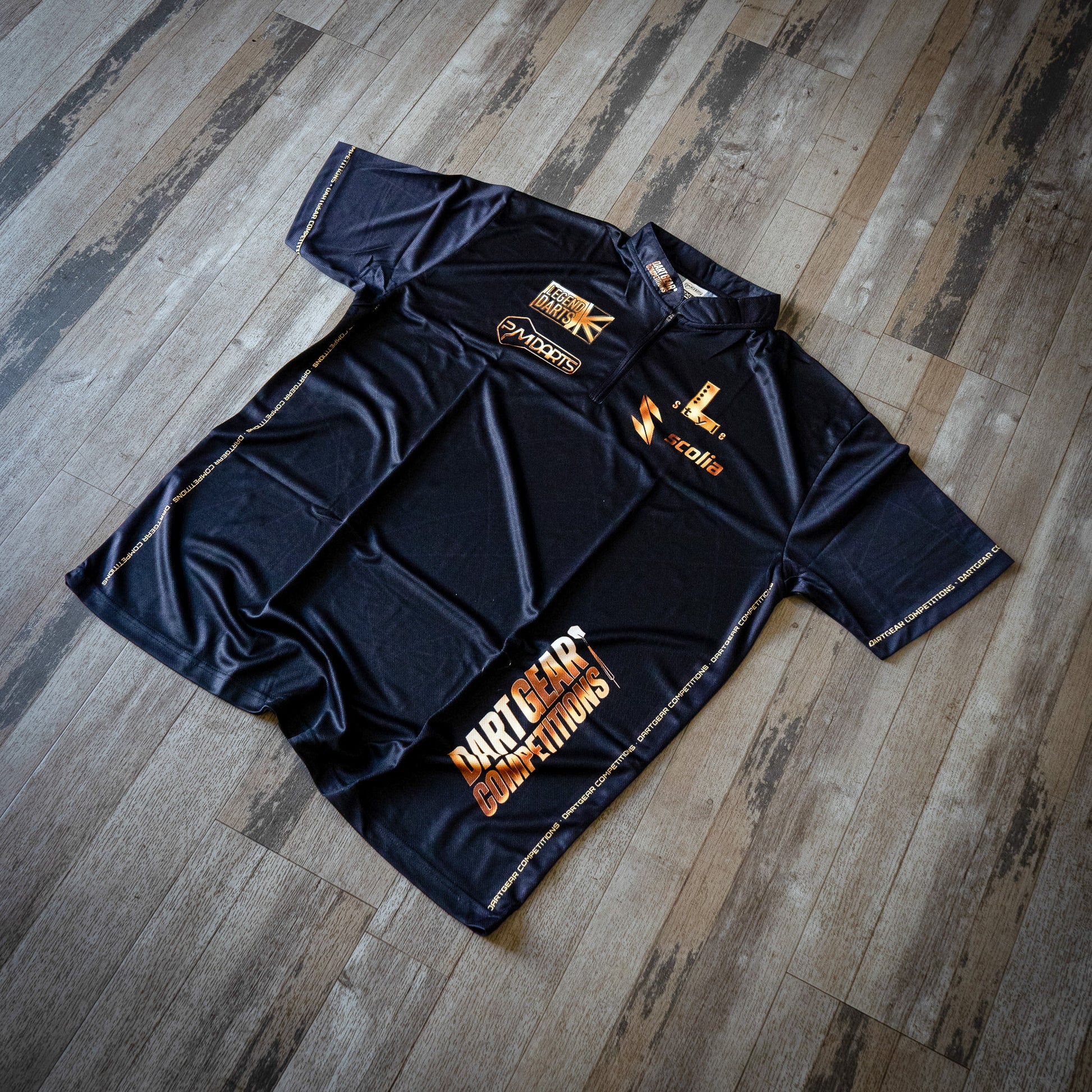 Dart Gear Competitions Limited Edition Black & Gold Darts Shirt