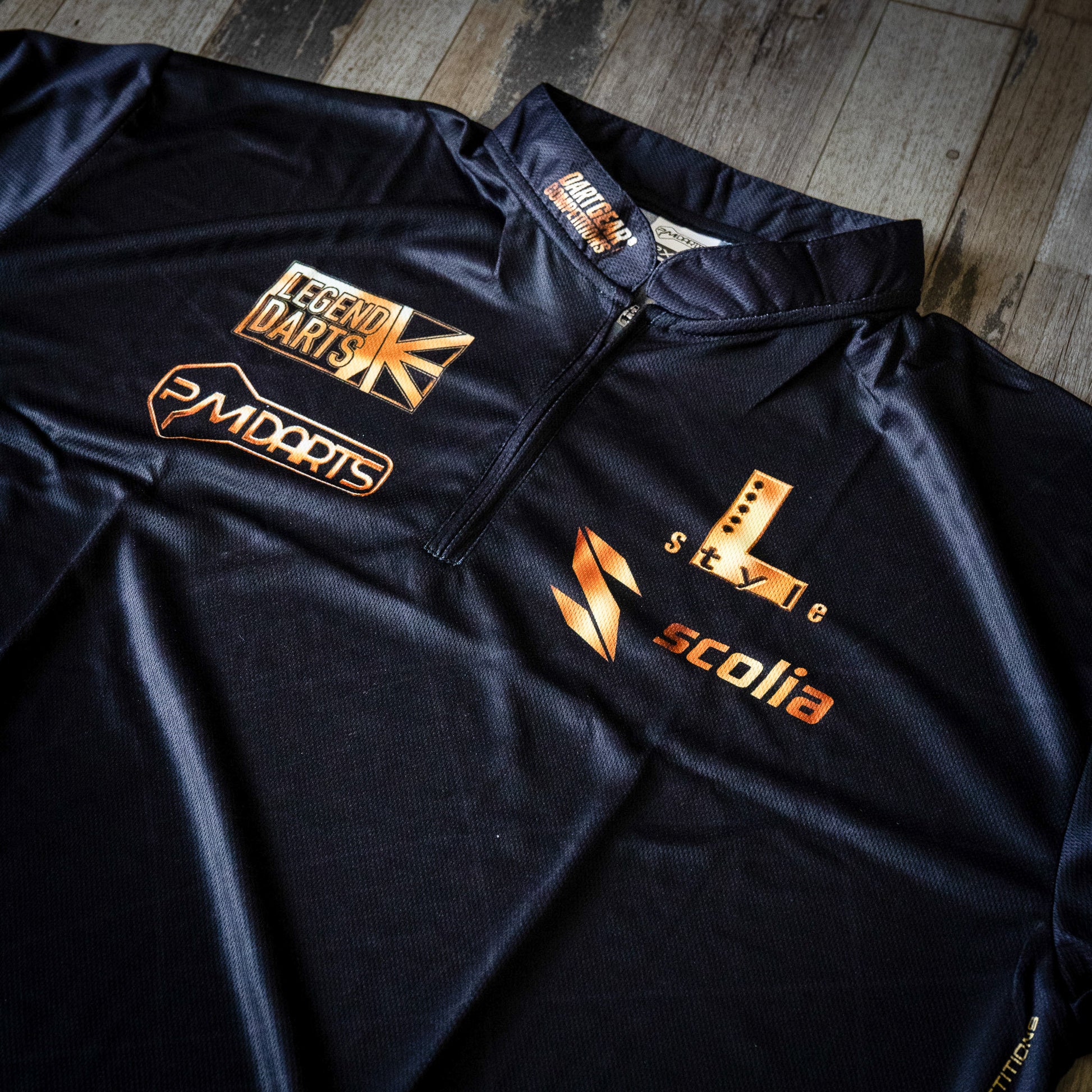 Dart Gear Competitions Limited Edition Black & Gold Darts Shirt