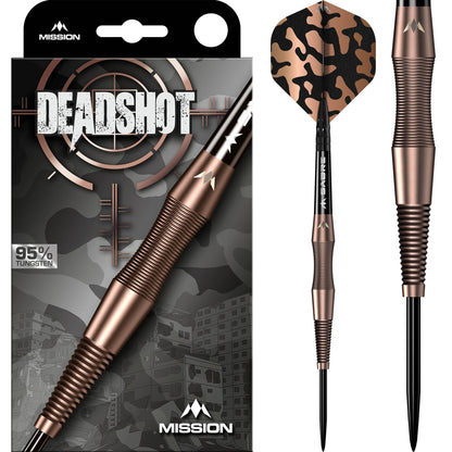 Mission Dead Shot Darts Steel Tip - 95% Tungsten - Bronze 23 Gram