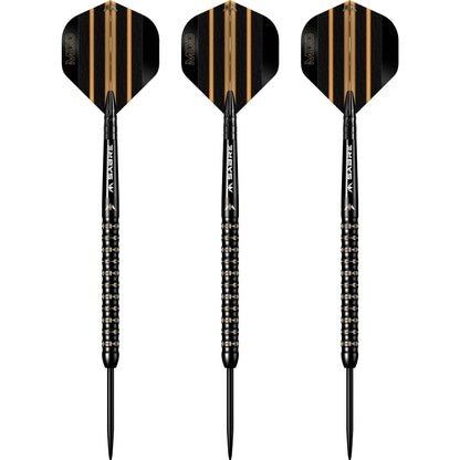 Mission Mike De Decker Darts - Steel Tip - 95% Tungsten - Black & Gold Pvd