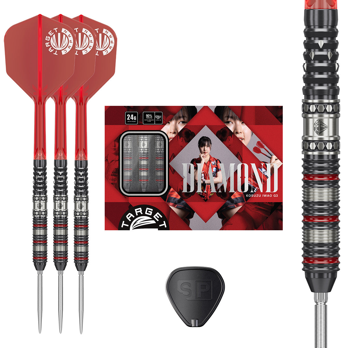 Diamond G3 90% Tungsten Steel Tip Darts By Target Japan