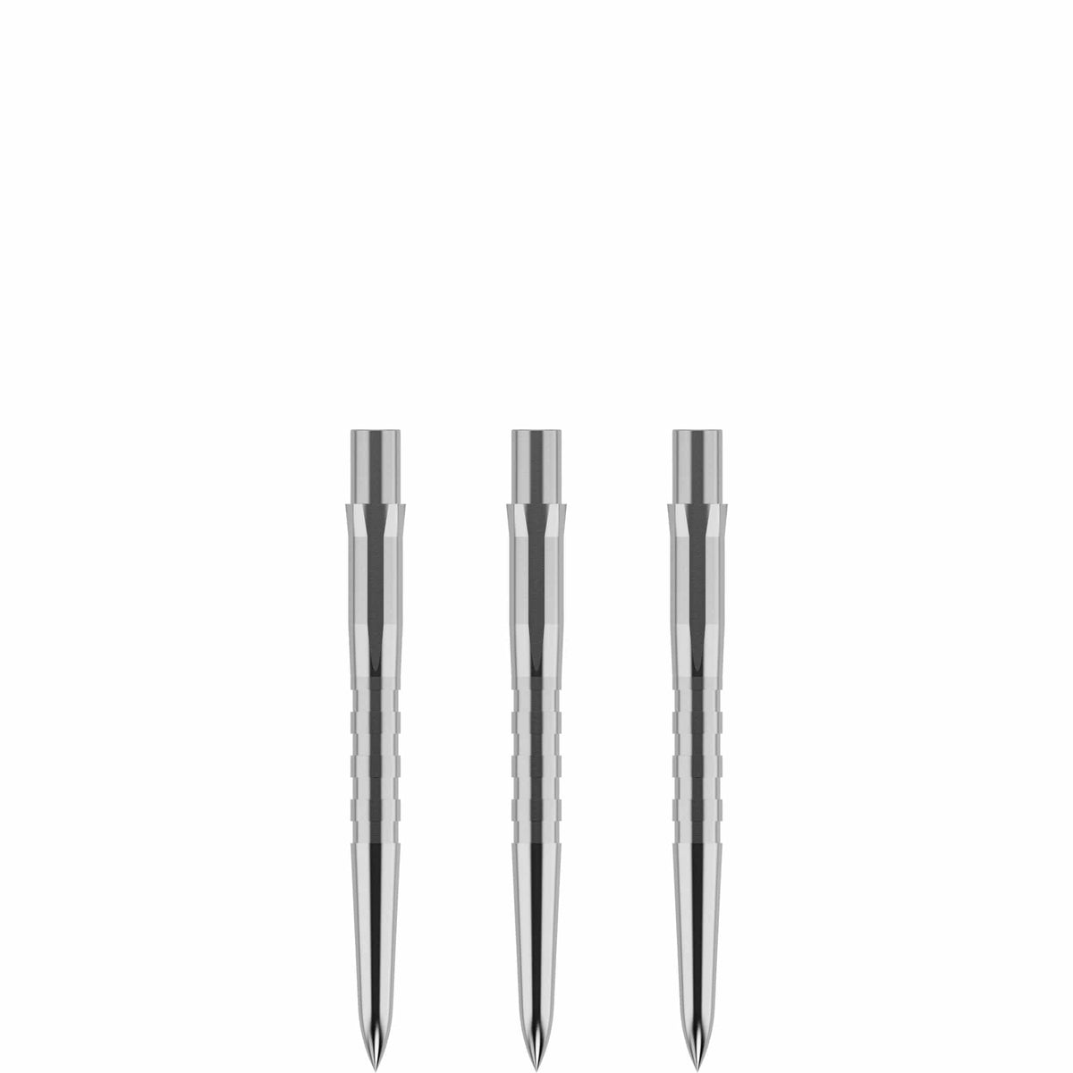 Mission Caliburn Replaceable Dart Points - Grooved - Silver - 38Mm