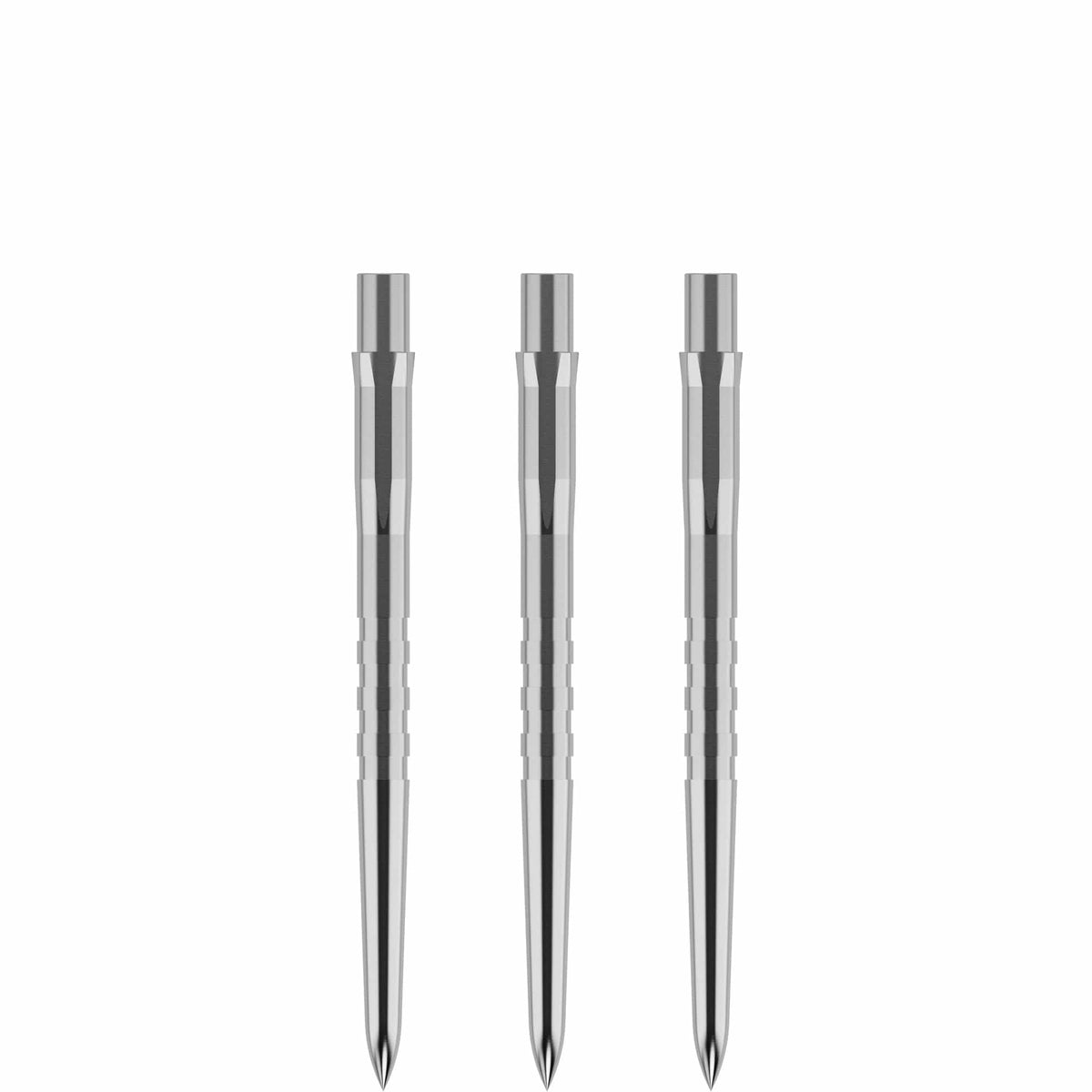 Mission Caliburn Replaceable Dart Points - Grooved - Silver - 38Mm