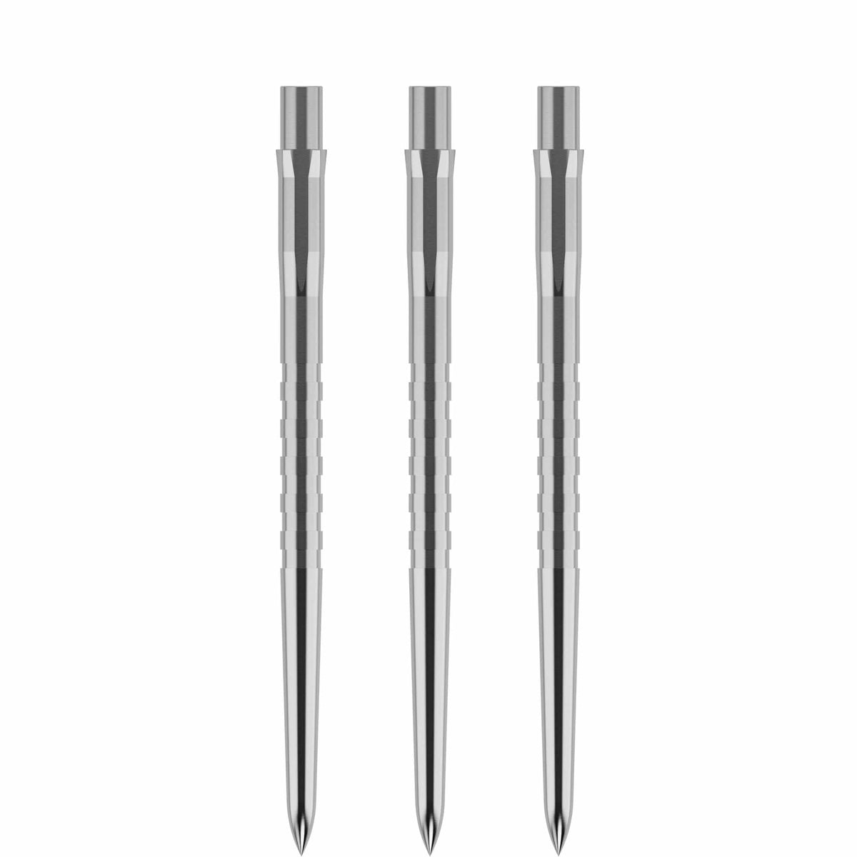 Mission Caliburn Replaceable Dart Points - Grooved - Silver - 38Mm