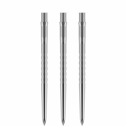 Mission Caliburn Replaceable Dart Points - Grooved - Silver - 38Mm