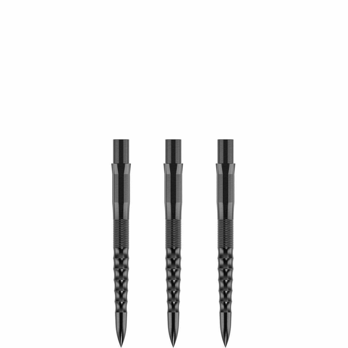 Mission Caliburn Replaceable Dart Points - Ripple - Black 38Mm