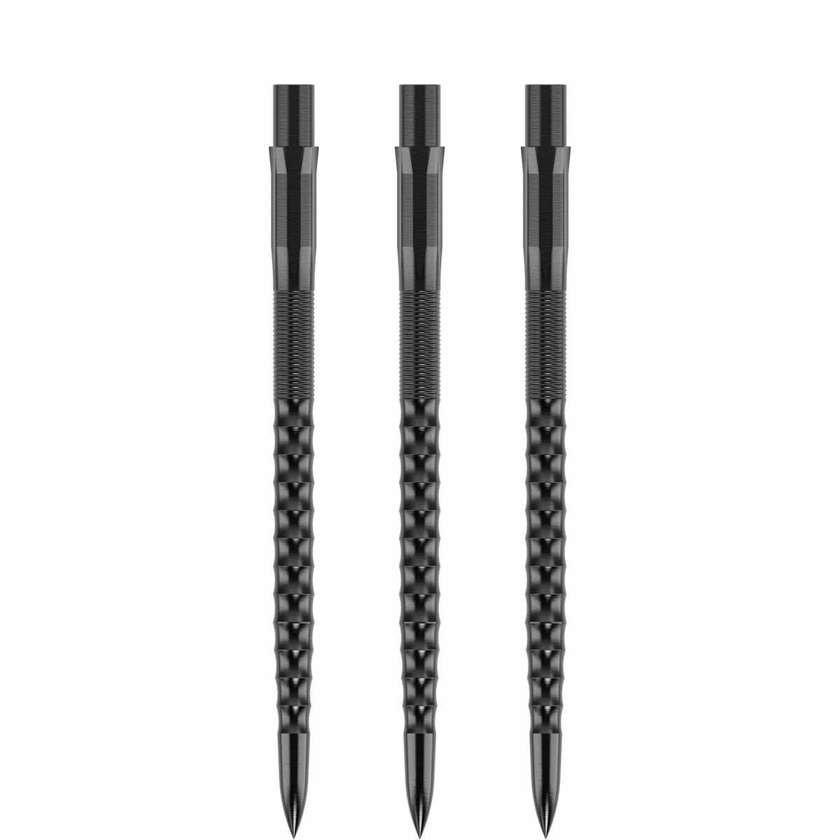 Mission Caliburn Replaceable Dart Points - Ripple - Black 38Mm