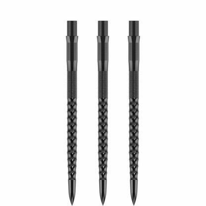 Mission Caliburn Replaceable Dart Points - Ripple - Black 26 Mm