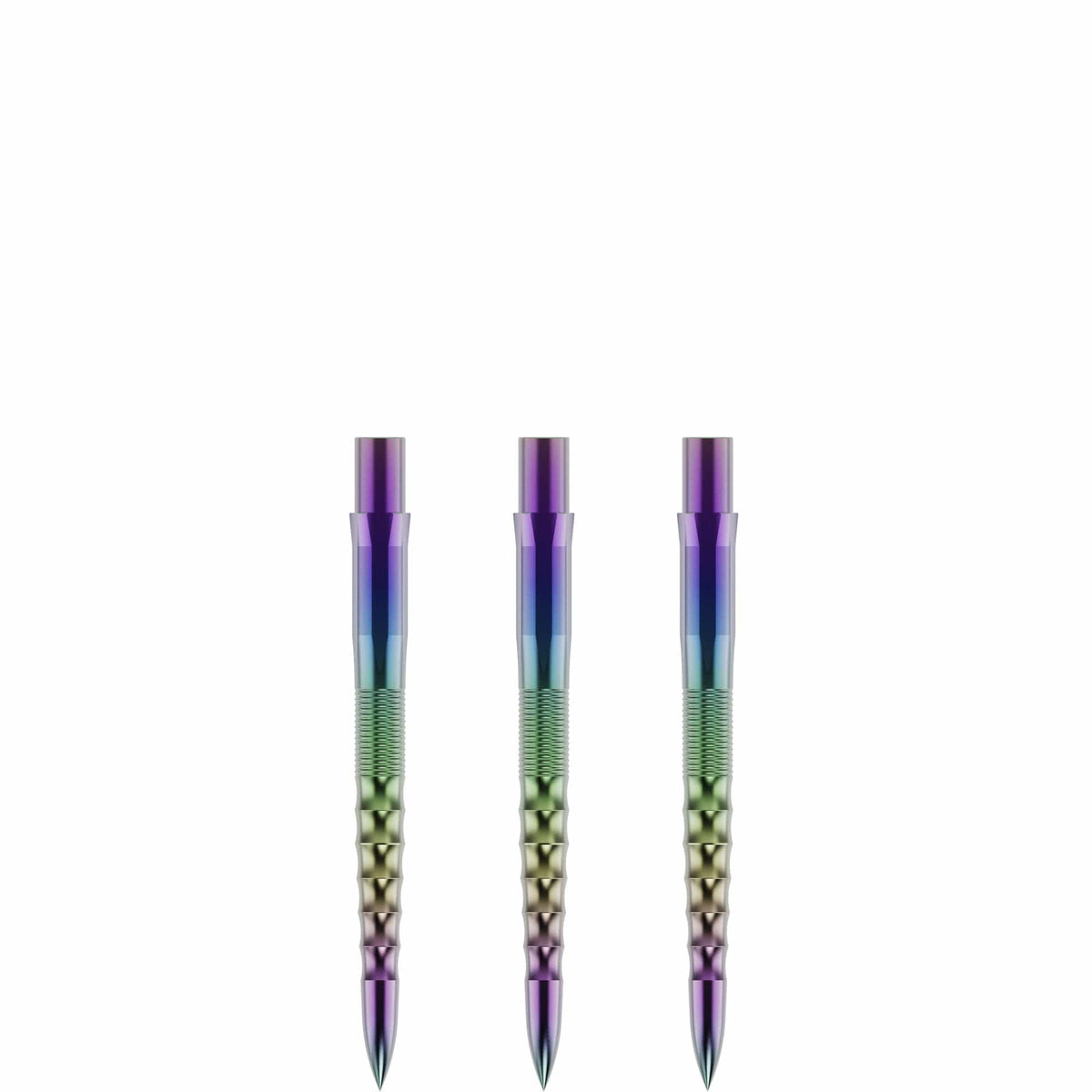 Caliburn Replaceable Dart Points - Ripple - No Lip - Rainbow - 38Mm