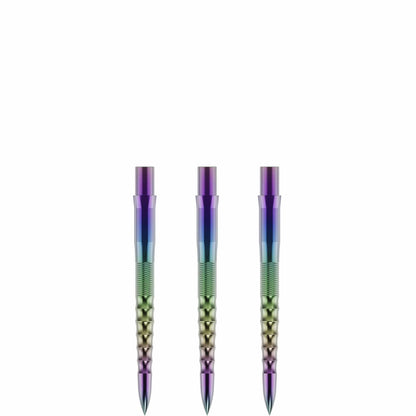 Caliburn Replaceable Dart Points - Ripple - No Lip - Rainbow - 26Mm