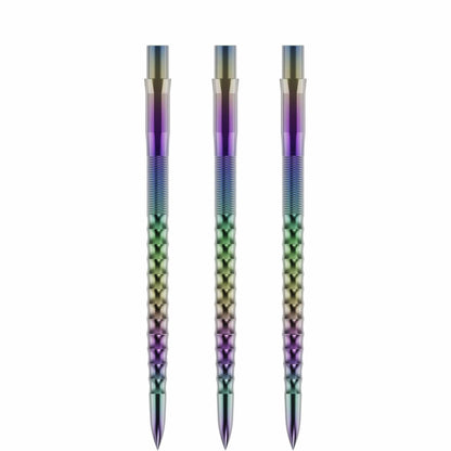 Caliburn Replaceable Dart Points - Ripple - No Lip - Rainbow - 38Mm