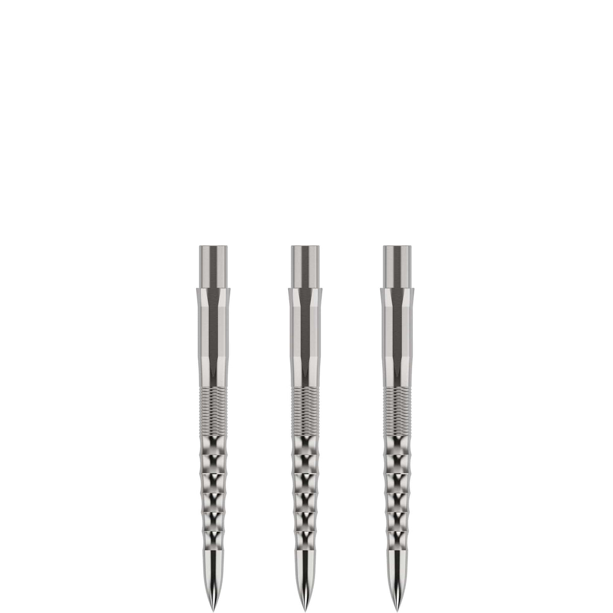 Mission Caliburn Replaceable Dart Points Ripple - Silver 38Mm