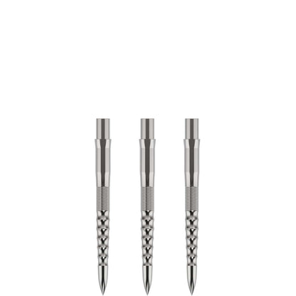 Mission Caliburn Replaceable Dart Points Ripple - Silver 38Mm