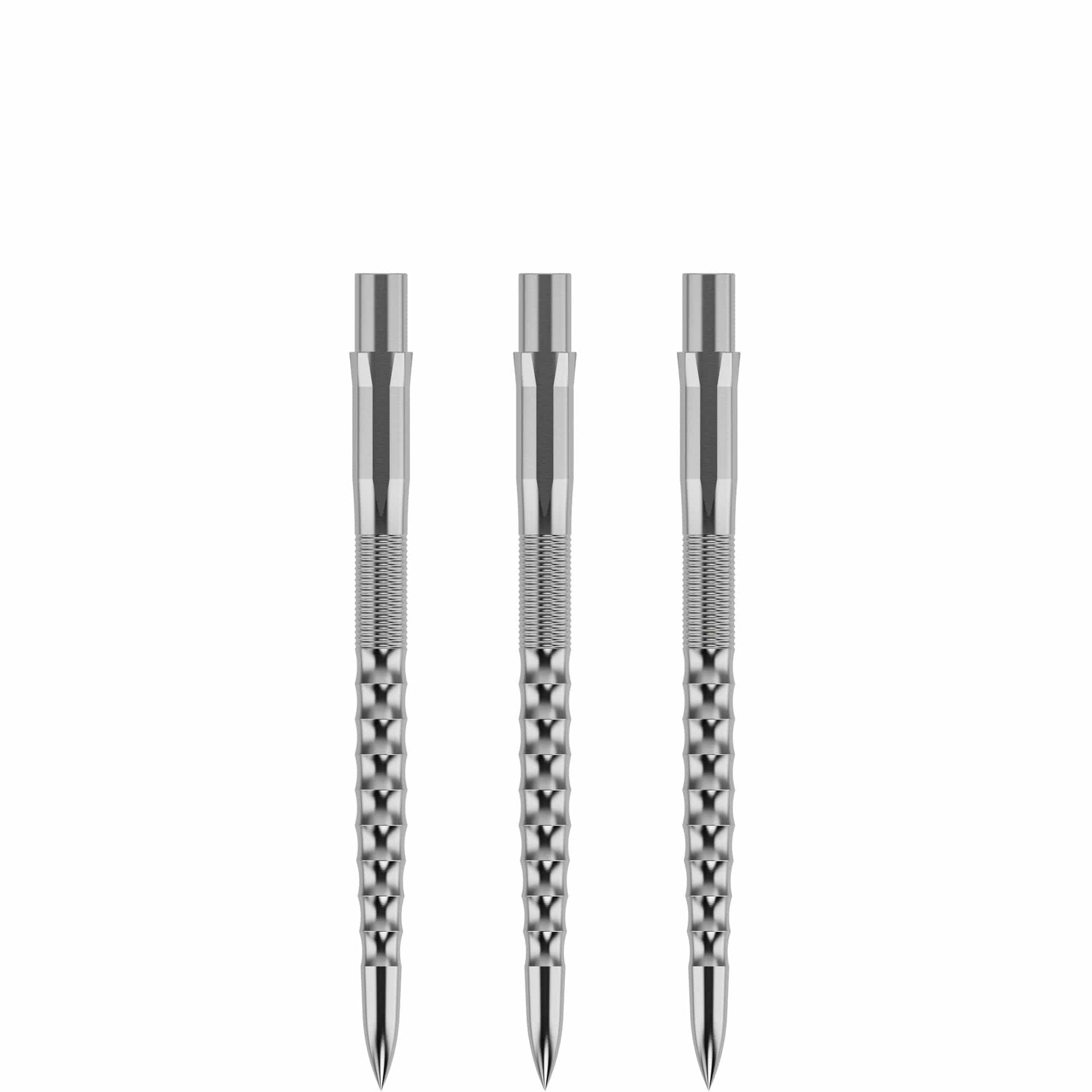 Mission Caliburn Replaceable Dart Points Ripple - Silver 32Mm