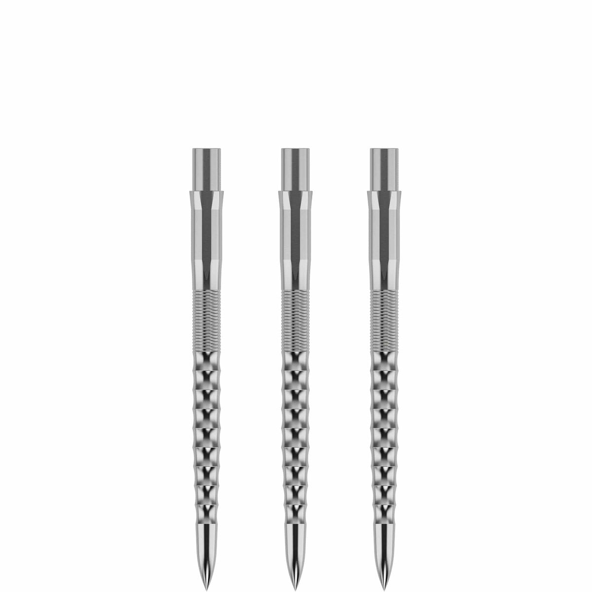 Mission Caliburn Replaceable Dart Points Ripple - Silver 38Mm