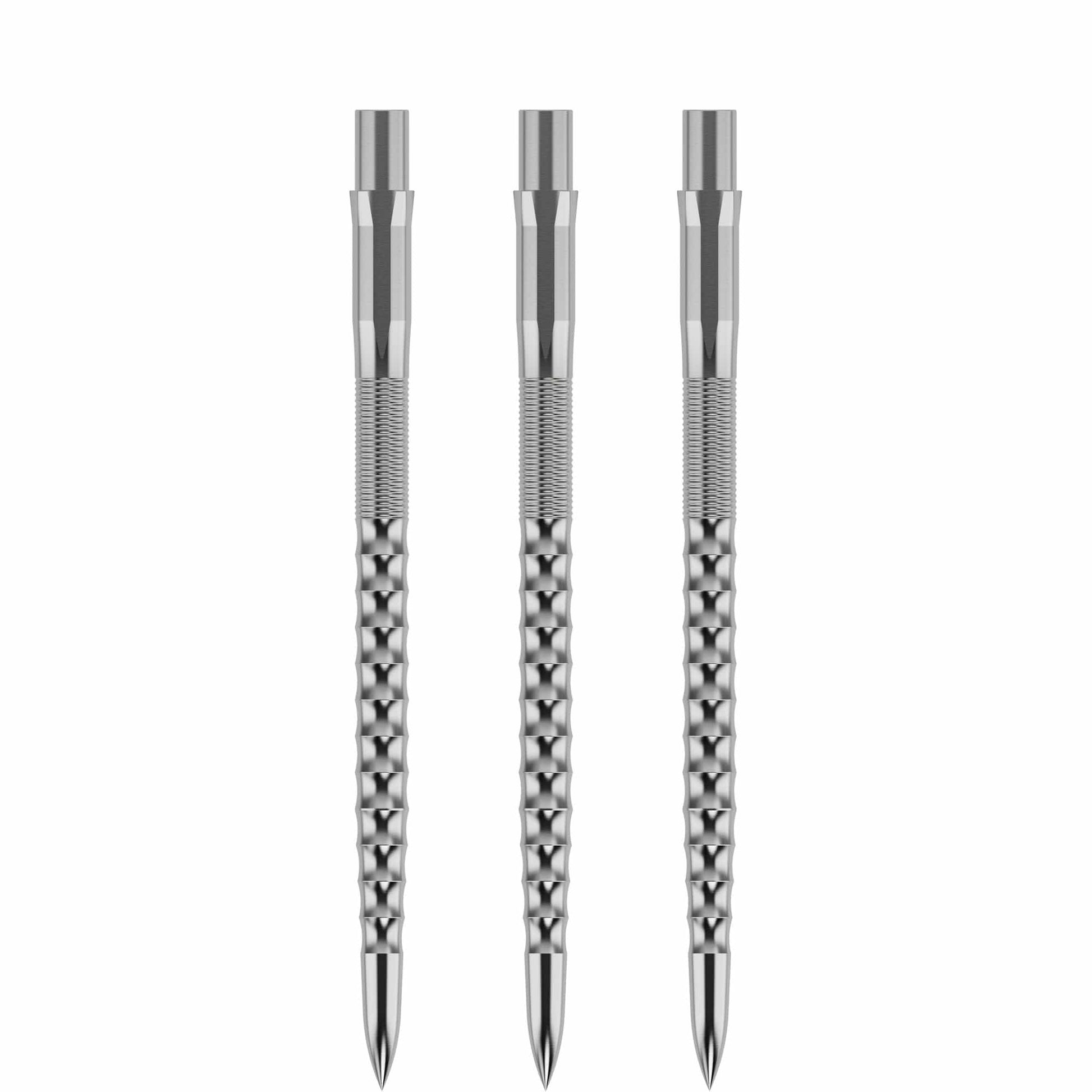 Mission Caliburn Replaceable Dart Points Ripple - Silver 32Mm