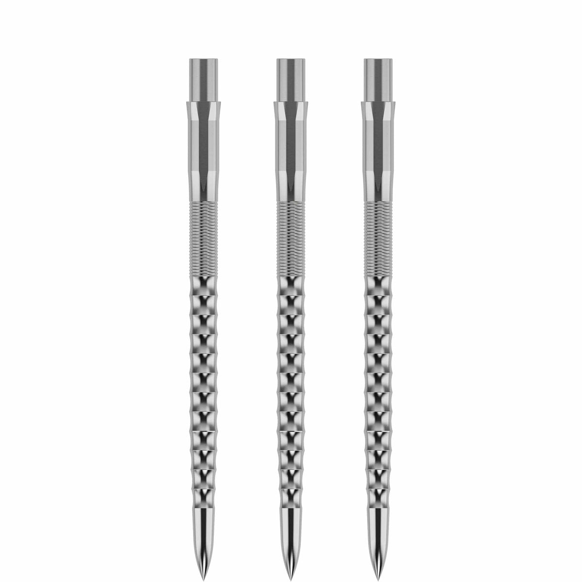 Mission Caliburn Replaceable Dart Points Ripple - Silver 38Mm