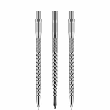 Mission Caliburn Replaceable Dart Points Ripple - Silver 38Mm
