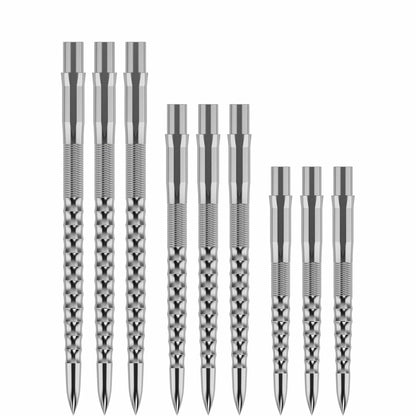 Mission Caliburn Replaceable Dart Points Ripple - Silver 38Mm