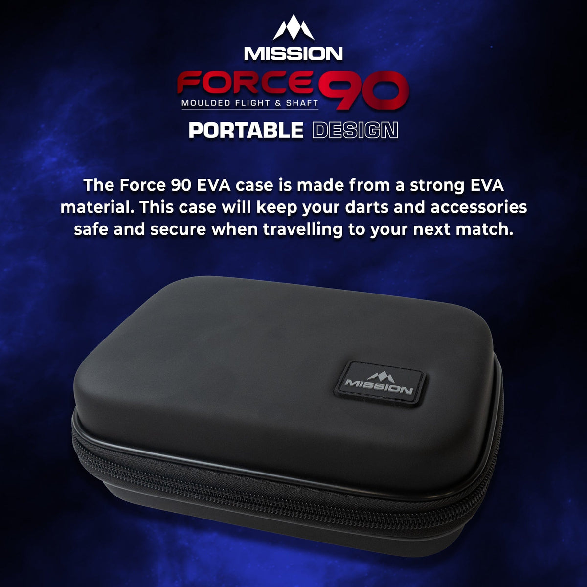 Mission Force 90 Dart Case Eva Moulded Wallet - Large