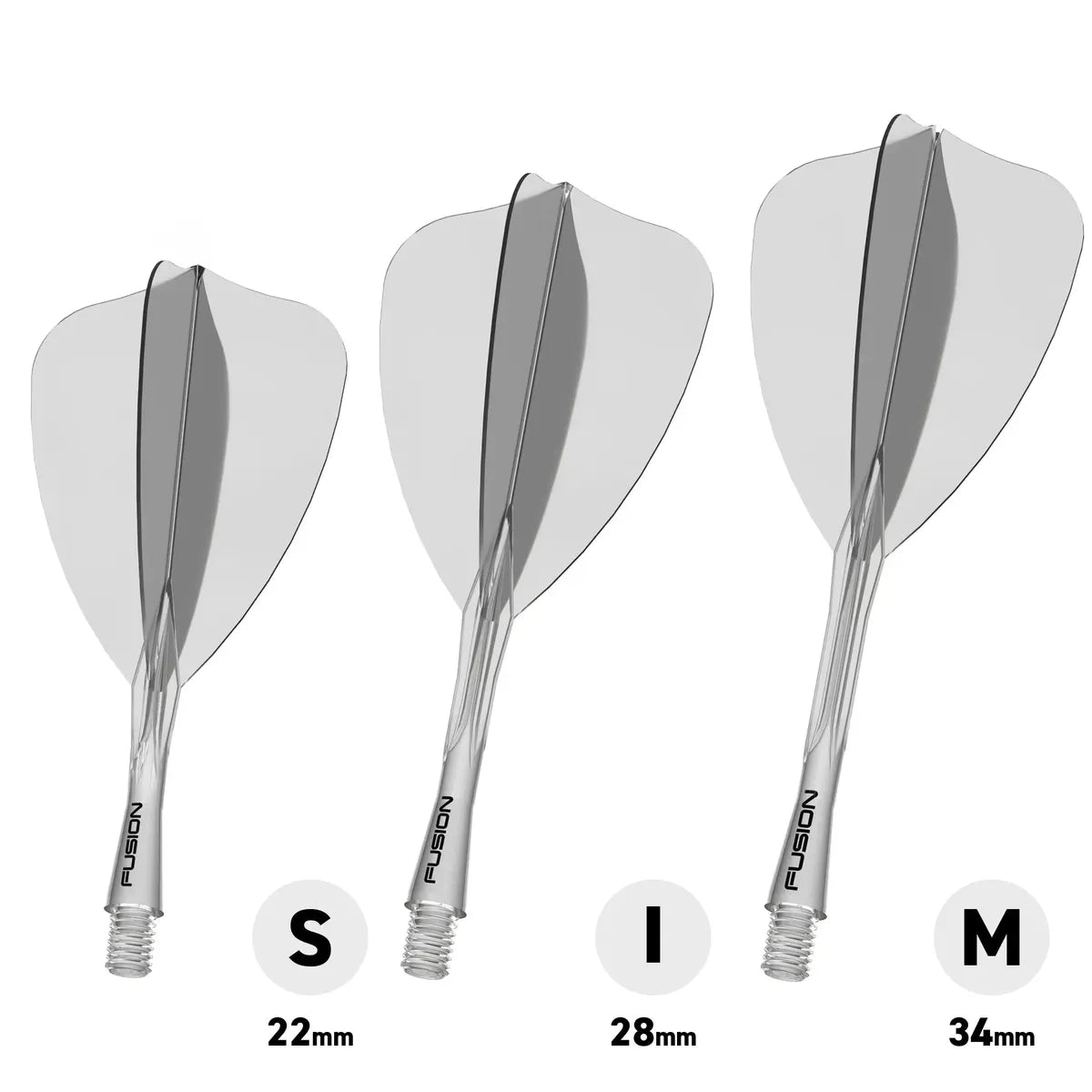 Winmau Fusion Arrow Integrated Flight & Shaft Black