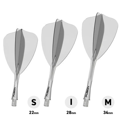 Winmau Fusion Arrow Integrated Flight & Shaft Black