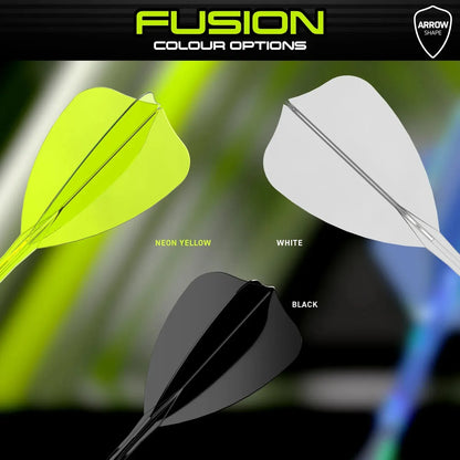 Winmau Fusion Arrow Integrated Flight & Shaft Black