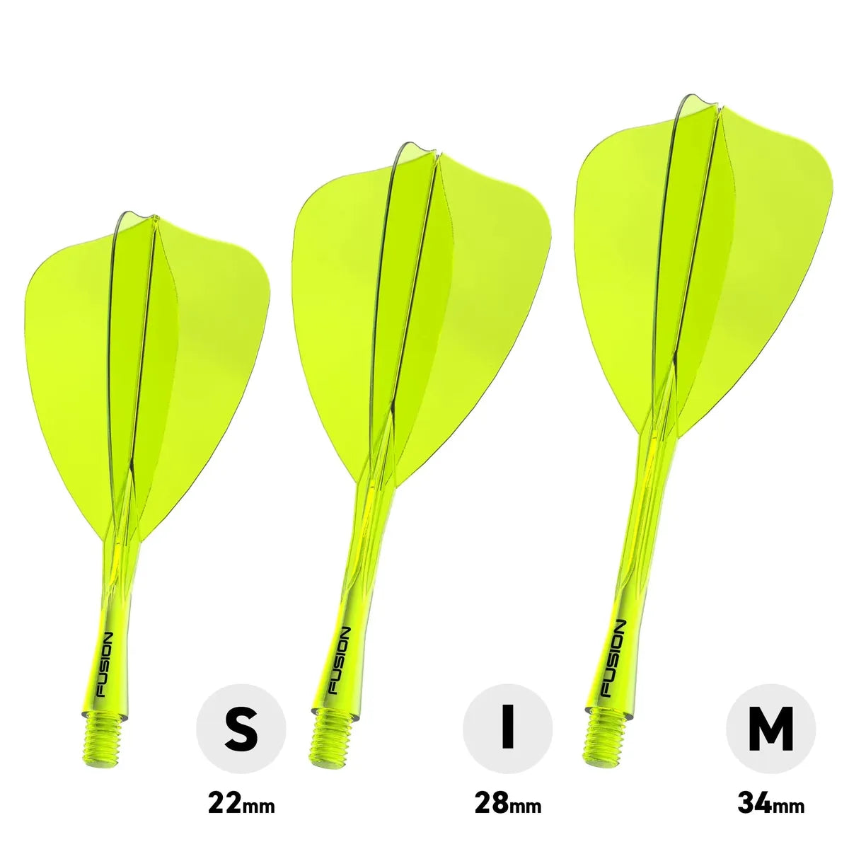 Winmau Fusion Arrow Integrated Flight & Shaft Black