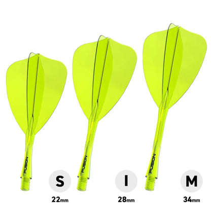 Winmau Fusion Arrow Integrated Flight & Shaft Black