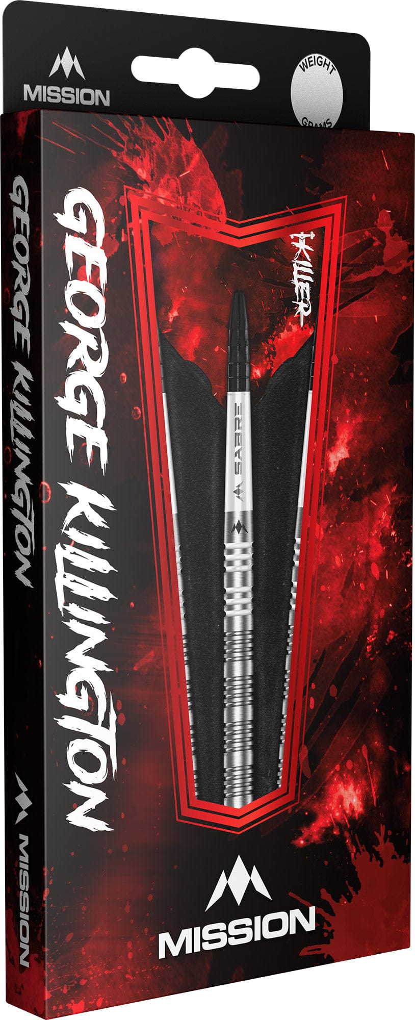 Mission George Killington Darts - Steel Tip - 95% Tungsten 22Gm