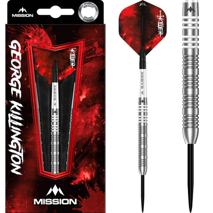 Mission George Killington Darts - Steel Tip - 95% Tungsten 22Gm