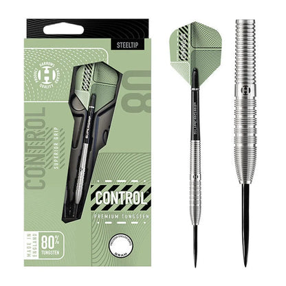 Control Tapered 80% Tungsten Steel Tip Darts By Harrows