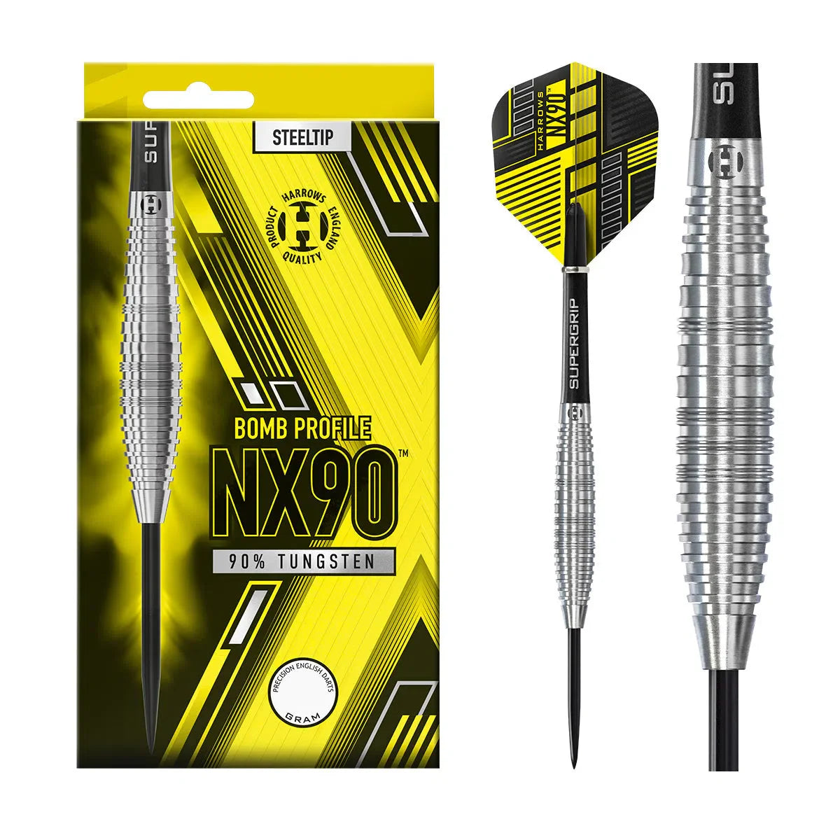Nx90 Bomb 90% Tungsten Steel Tip Darts By Harrows