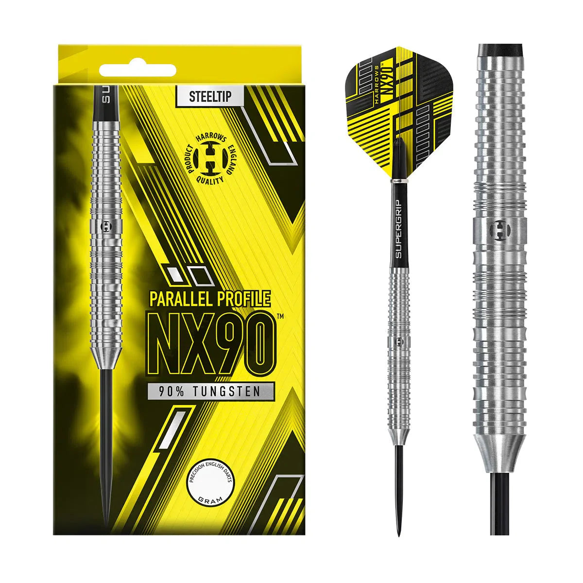 Nx90 Parallel 90% Tungsten Steel Tip Darts By Harrows