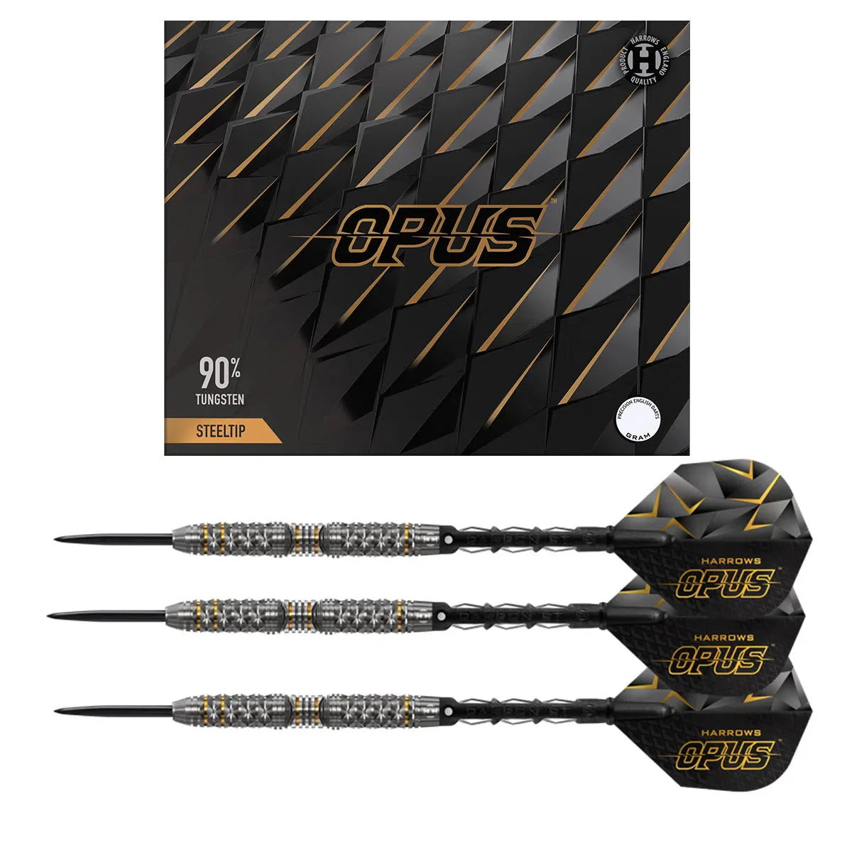 Opus 90% Tungsten Steel Tip Darts By Harrows