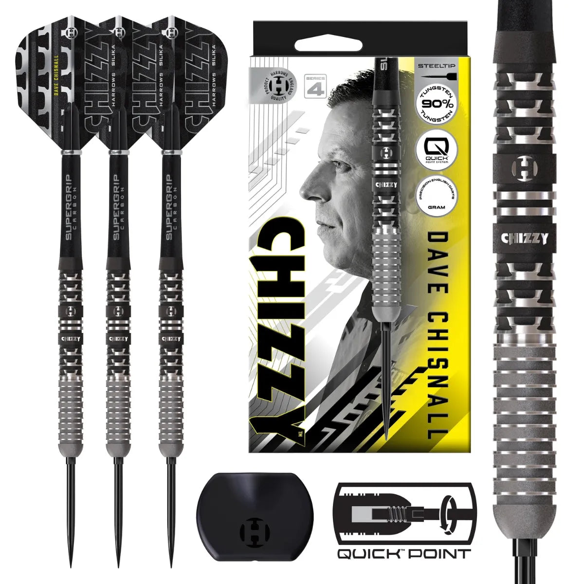 Harrows Chizzy Series 4 90% Tungsten QP Steel Tip Darts