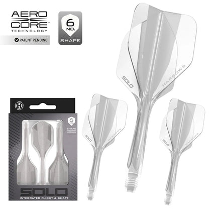 Harrows Solo No6 Integrated Flights & Shafts Yellow