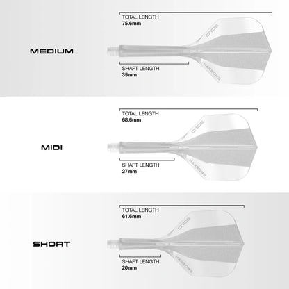 Harrows Solo No6 Integrated Flights & Shafts Red