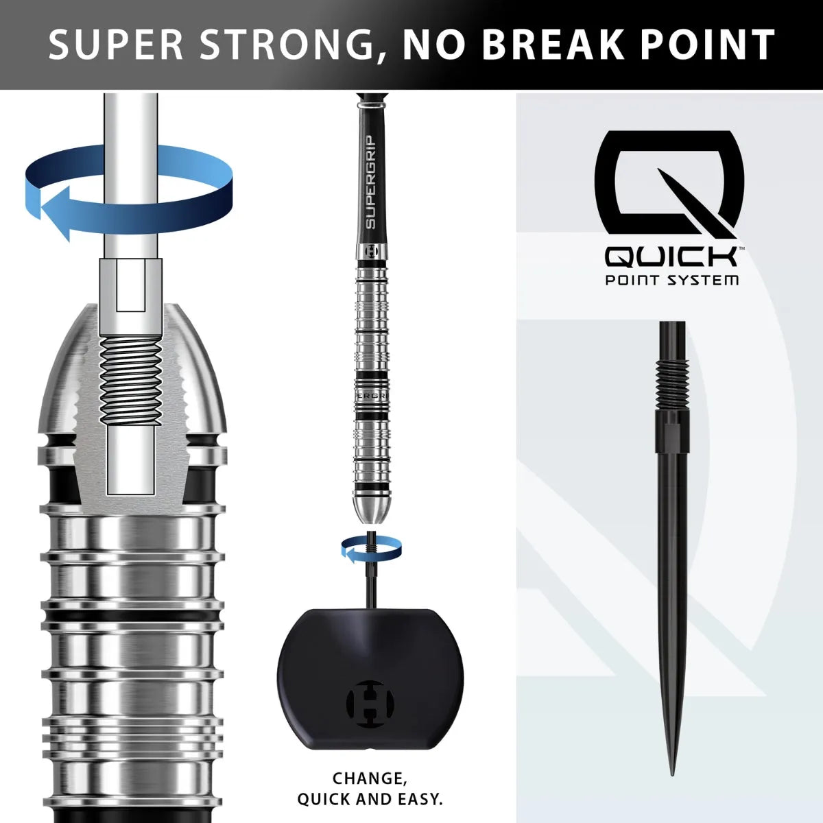 Harrows Supergrip Tapered quick point