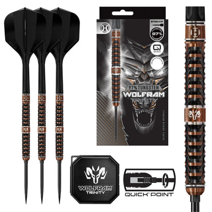 Harrows Wolfram Trinity 97% Tungsten Qp Steel Tip Darts