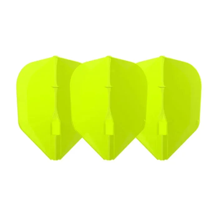 L-Style - Ez L-Flights - Integrated Champagne Ring - L3 Small Standard - Neon Yellow