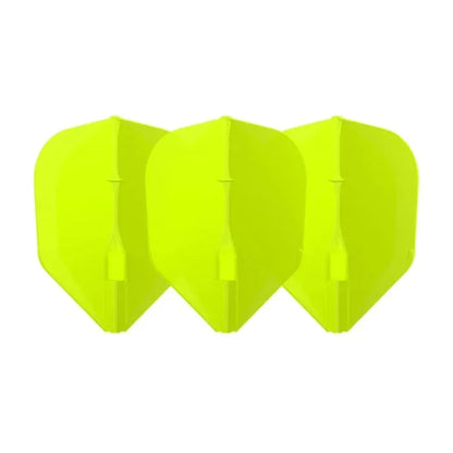 L-Style - Ez L-Flights - Integrated Champagne Ring - L3 Small Standard - Neon Yellow