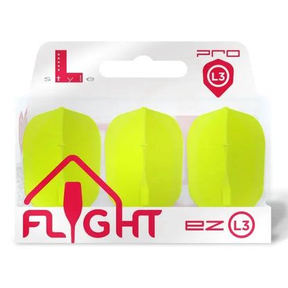 L-Style - Ez L-Flights - Integrated Champagne Ring - L3 Small Standard - Neon Yellow